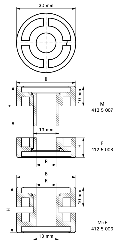 4125008 BIS Виброгаситель для звукоизоляции при монтаже на профиле walraven  - Вид №1