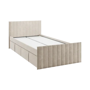 92006655 Кровать с ящиками Mebelson Твикс 101.5x78x212 см велюр цвет капучино 171565.2170_СПБ2 STLM-1470882