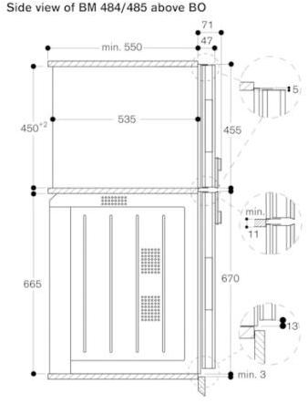 Gaggenau Комбинированная микроволновая печь Serie 400 Bm484110 - Вид №4