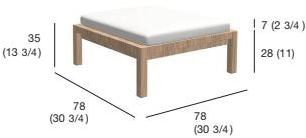 RODA Садовая скамейка из тика Network sun-id-1488323 - Вид №12