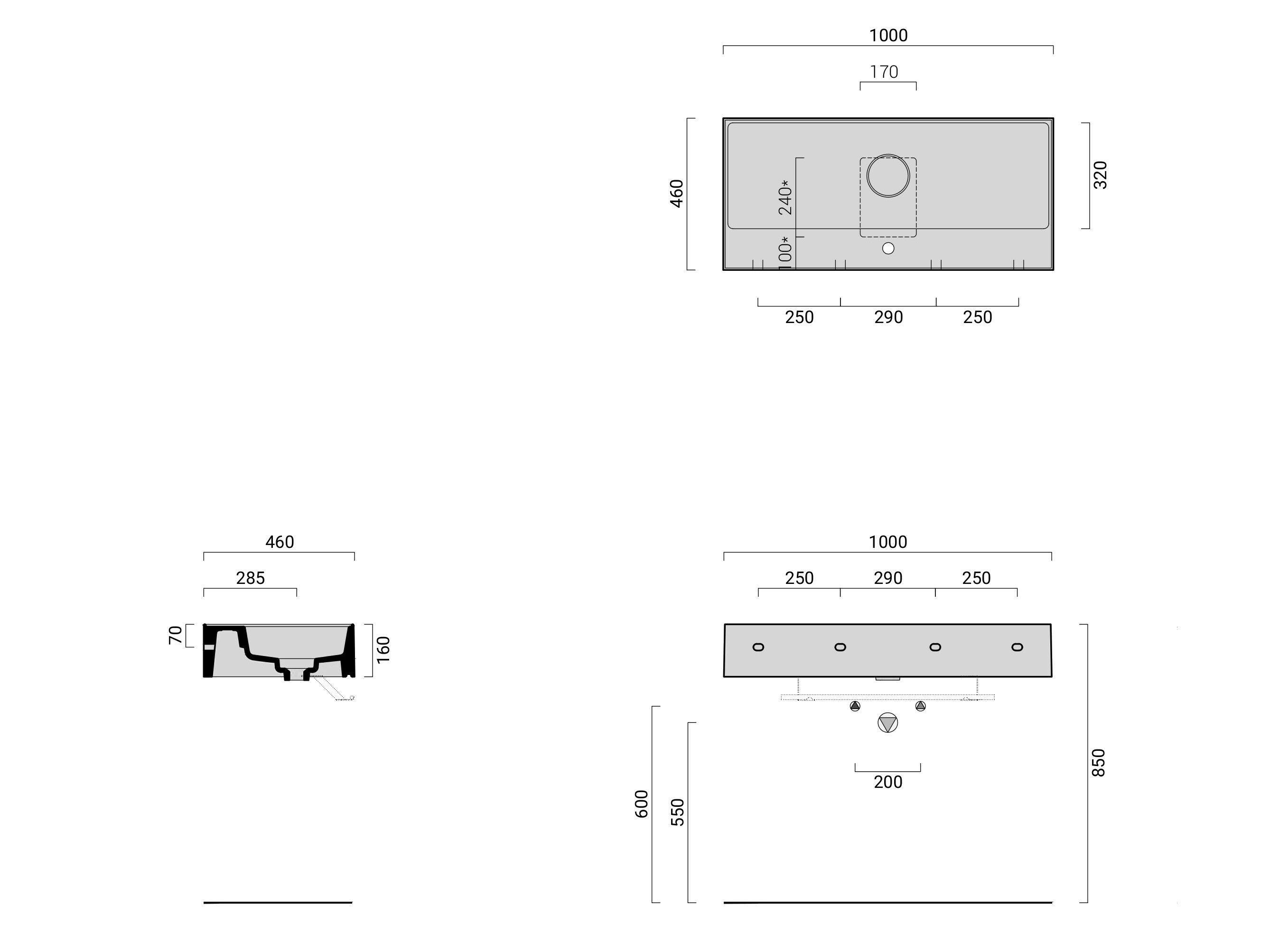 Прямоугольная раковина Domus Falerii Lavatrucco ARCH-00086014 - Вид №3
