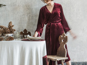 Бархатный халат