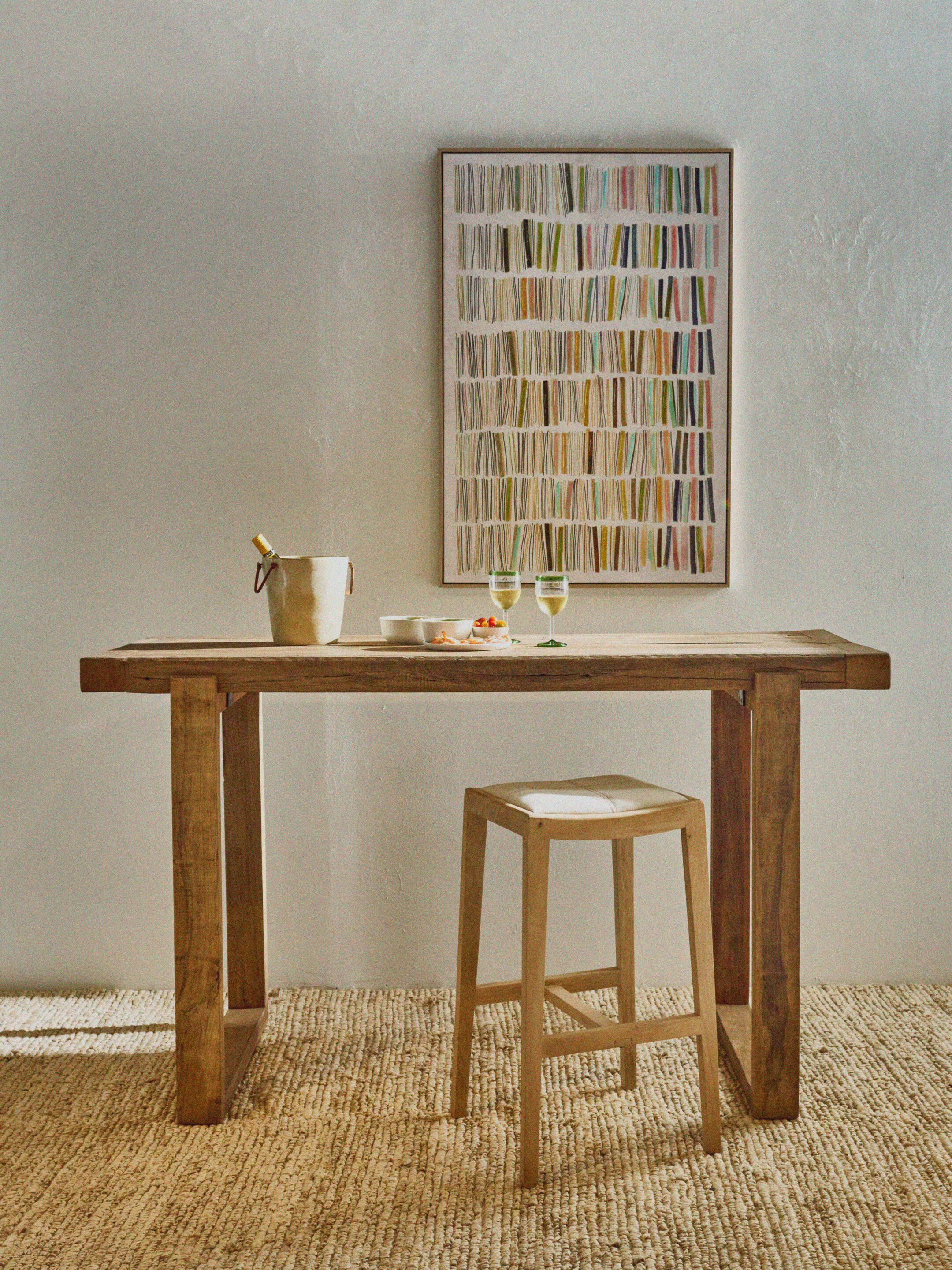 Восстановленный деревянный прямоугольный высокий стол POMAX Андалусия ARCH-00037459 - Вид №3