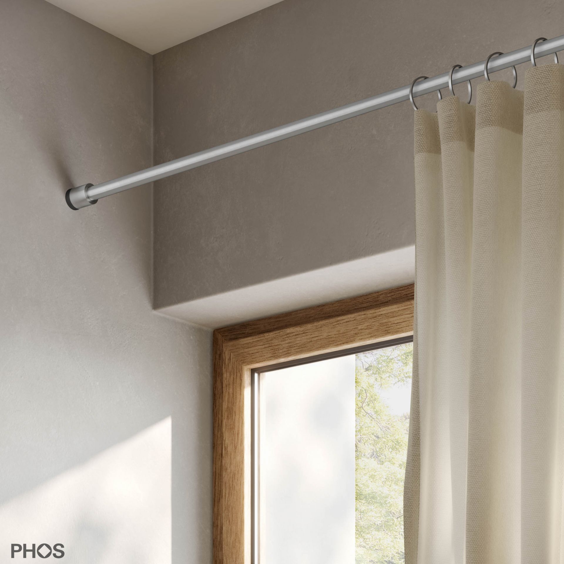 VTKS12-1-S Зажим для штор для ниш от 50 до 100 см. сделано, чтобы измерить. PHOS 