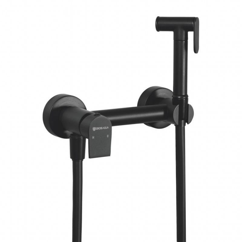 93801590 Смеситель с гигиеническим душем настенный Bidet Evo GA012202MB STLM-0571919 GROSS AQUA