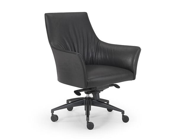 Кожаное вращающееся офисное кресло с колесами i 4 Mariani седло ARCH-00027594 - Вид №3