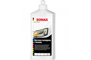 16440177 Цветной полироль с воском белый NanoPro 0,5л 296000 Sonax