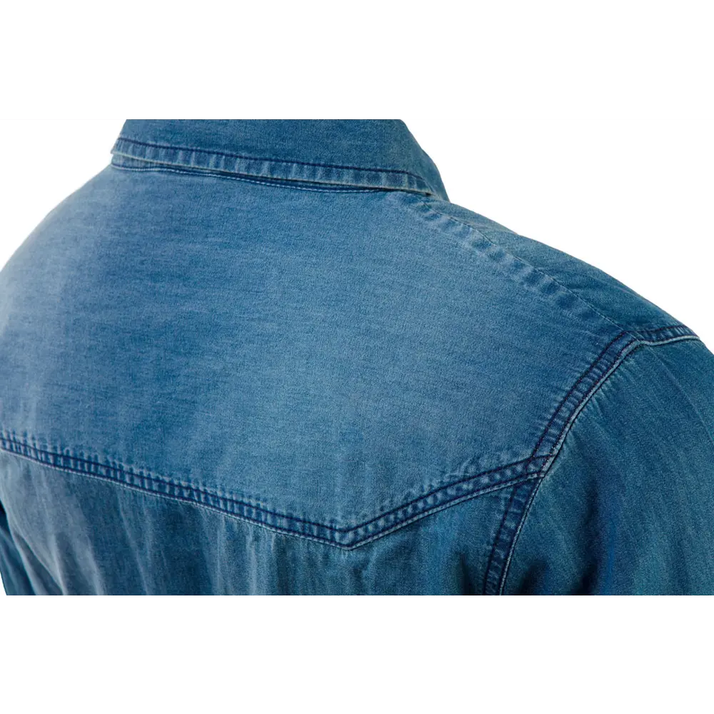 Рубашка Neo Tools Denim темно-синяя размер XXXL рост 193 83304108 STLM-2005906 - Вид №2