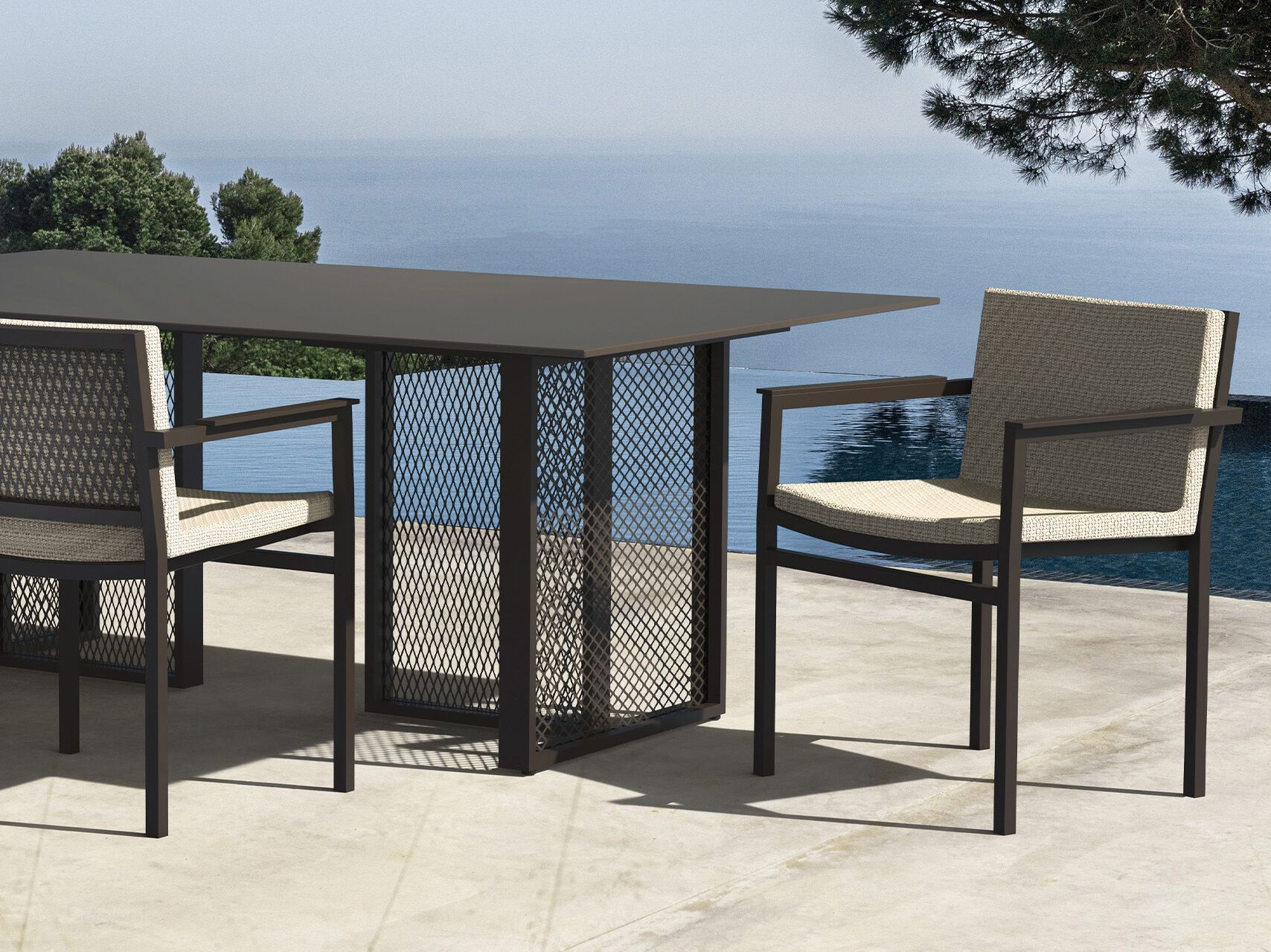 Железный прямоугольный садовый стол Vondom The factory ARCH-00015447 - Вид №1