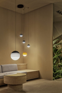 086085 Люстра 13 розовая Marset Dipping Light