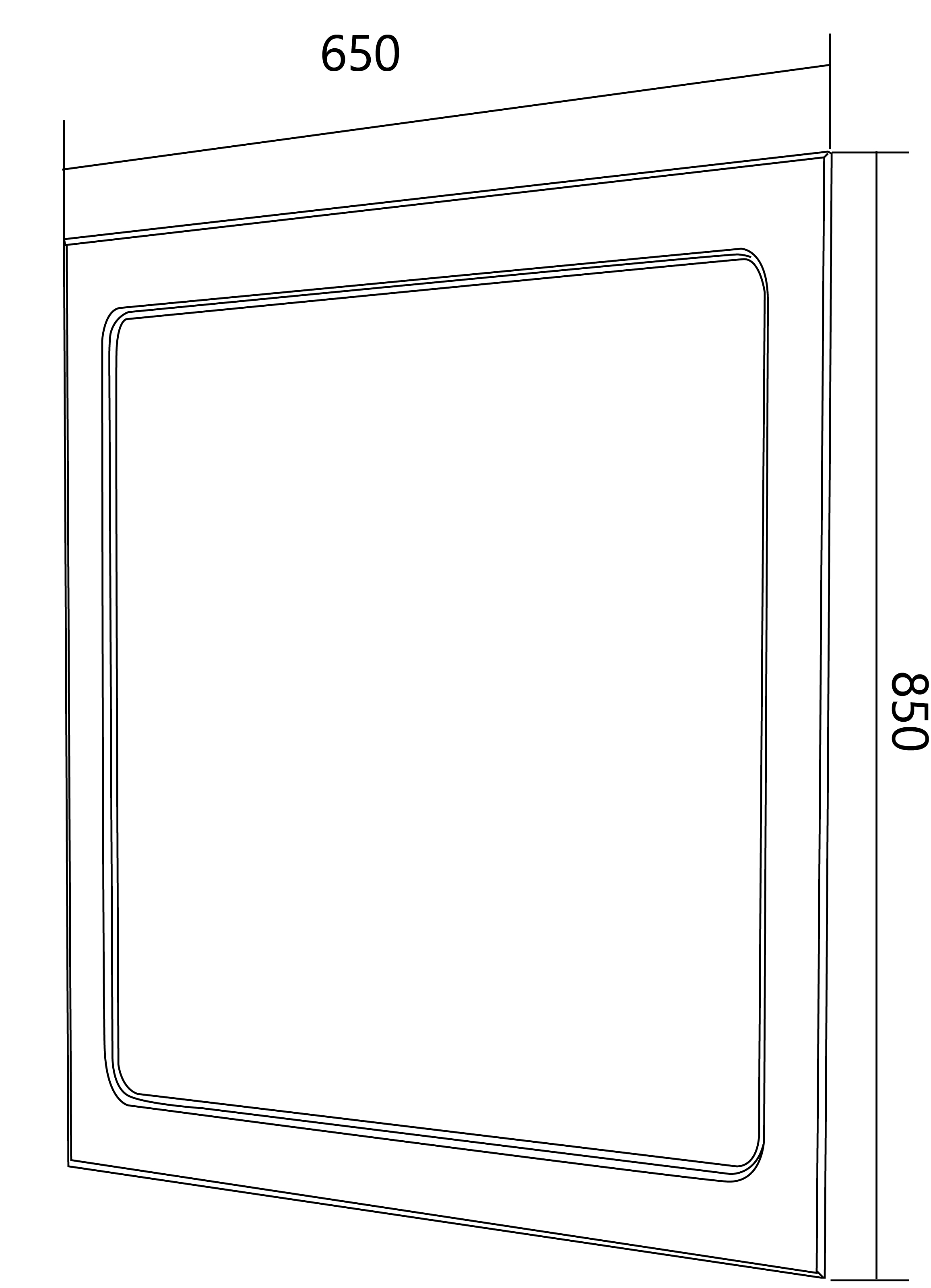 У71974 Зеркало Прованс 65 Белый глянец 1 Marka Прованс - Вид №2
