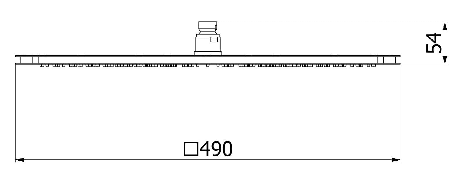 Квадратная потолочная душевая головка IB Monamour ARCH-00060353 - Вид №2