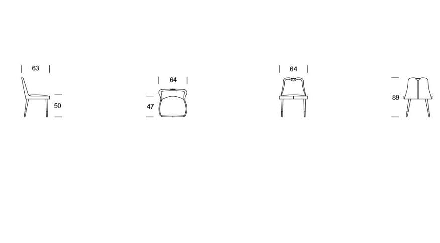 Мягкий стул Former In Italia IRIS ARCH-00105519 - Вид №5