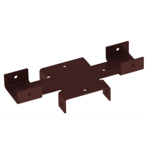 Кронштейн для забора Vegastok 60x40 мм сталь RAL 8017 коричневый