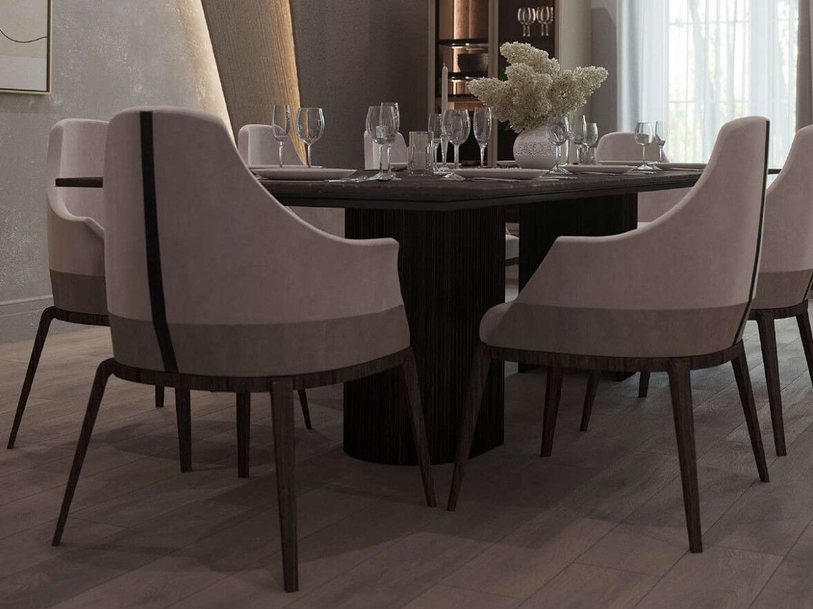 Мягкий тканевый стул с подлокотниками EUPHORIA STORM ARCH-00035586 - Вид №2