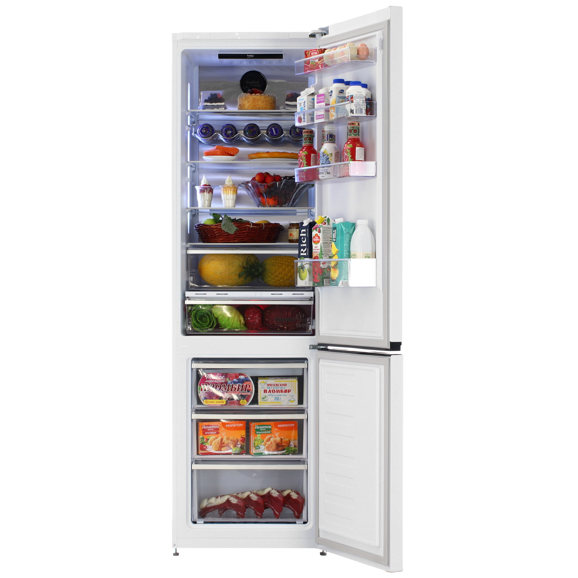 9208975 Холодильник с морозильником   Beko B5RCNK4037ZW белый STDN-0015621 - Вид №5