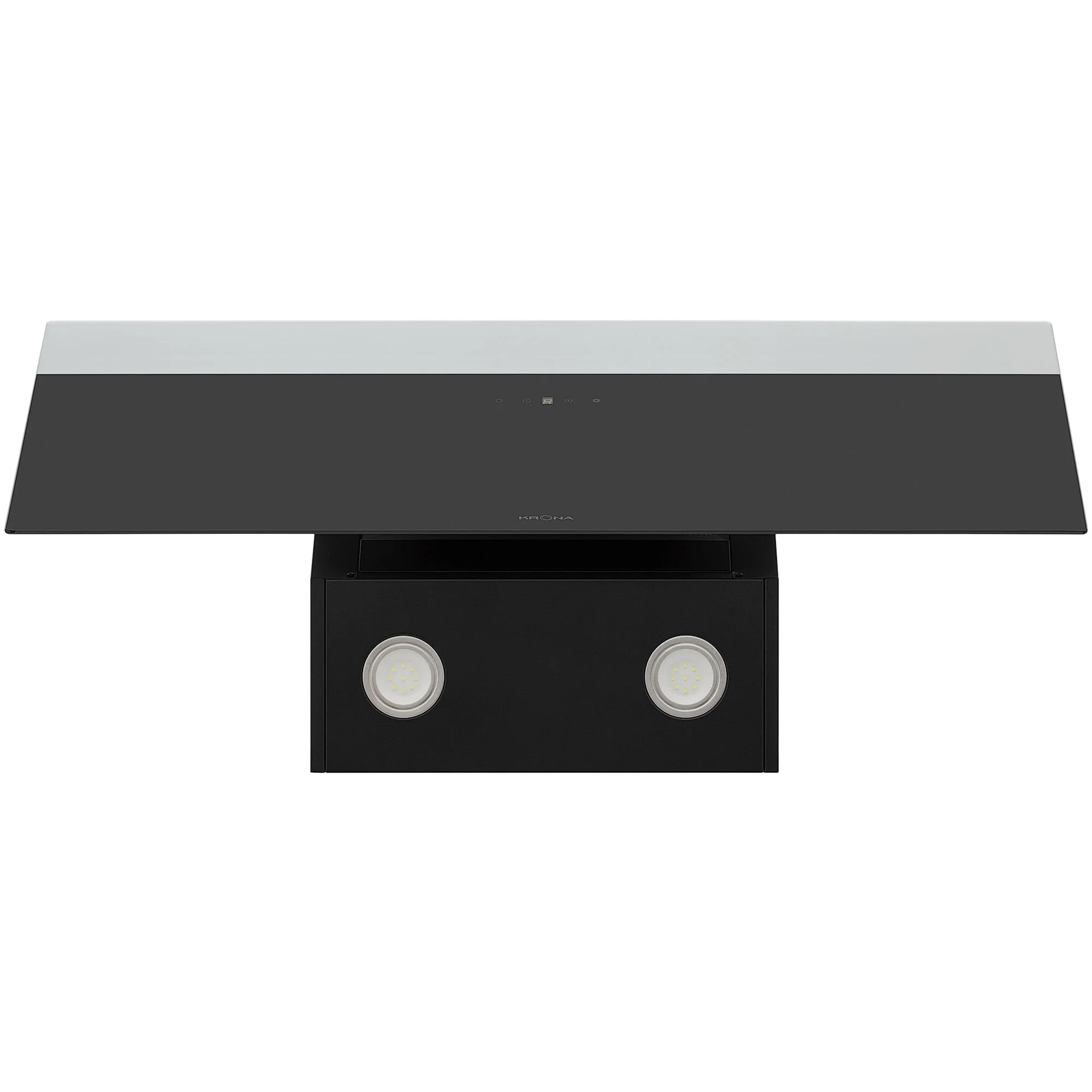 9214333 Вытяжка наклонная KRONA KRISTEN A 900 black S черный/серебристый KRONA1 STDN-0011305 - Вид №9