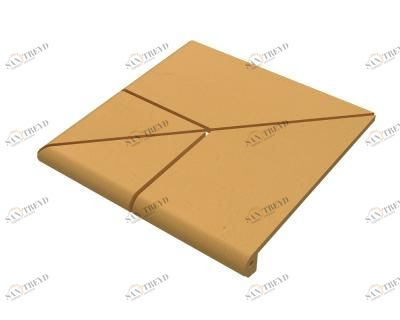 Natural Sand/Песочный ступень угловая клинкерная 4х составная (1шт) ECOCLINKER sun-id-316859