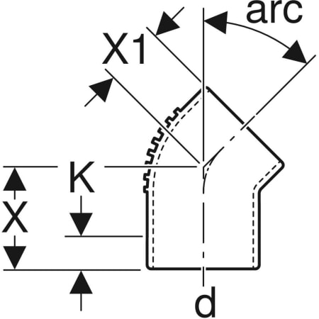 306.150.14.1 Отвод Geberit Silent-db20 Geberit  - Вид №2