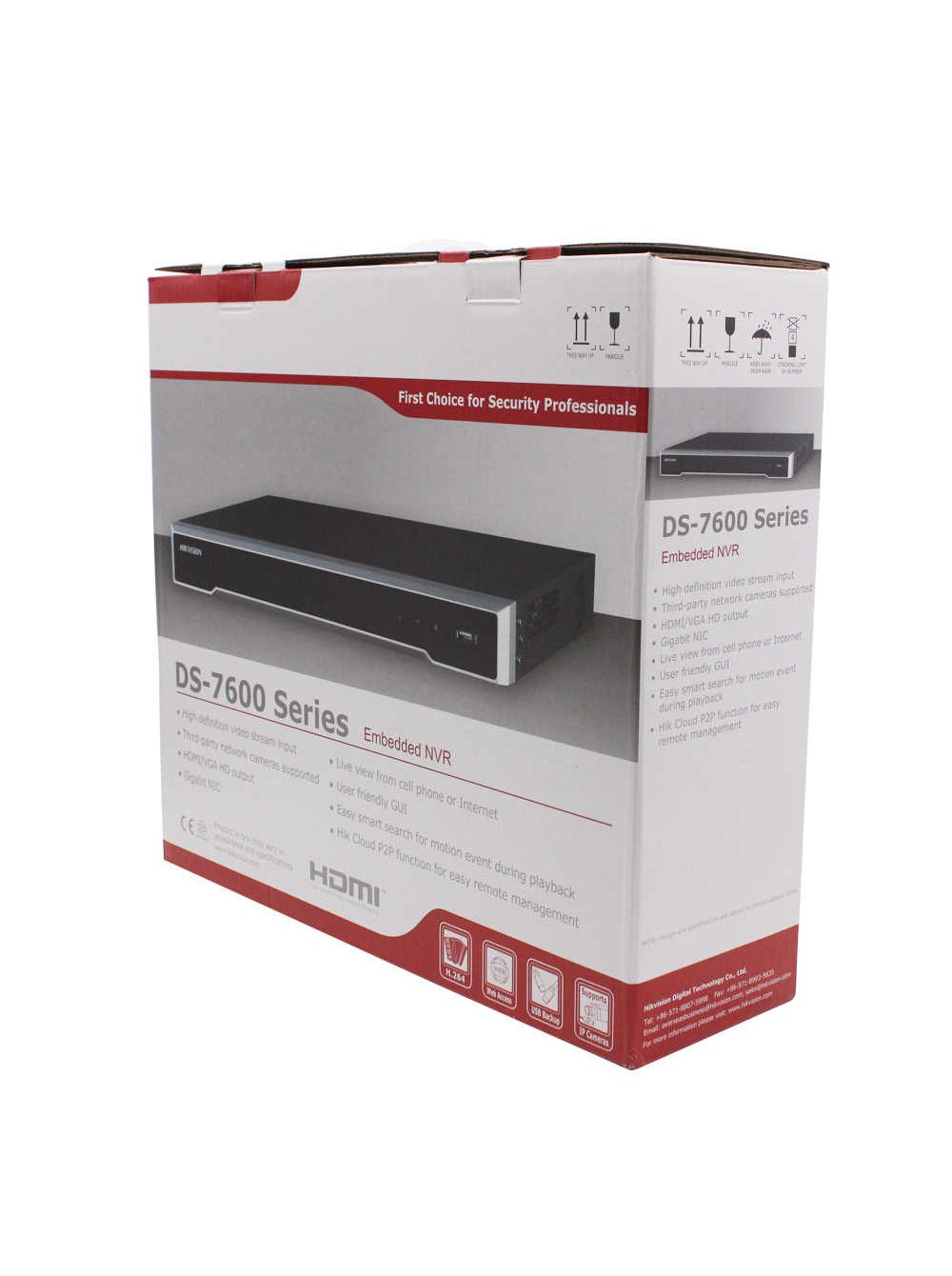DS-7608NI-K2 8-ми канальный ip-видеорегистратор, видеовход 8 каналов, аудиовход 1 канал rca, видеовыход 1 vga 1080р, 1 hdmi 4к, аудиовыход 1 канал rca, входящий поток 80мб/с, исходящий поток 160мб/с, разр записи до 8мп, синхр.воспр. 2 канала@8мп, 2 hdd 6т Santreyd  - Вид №6