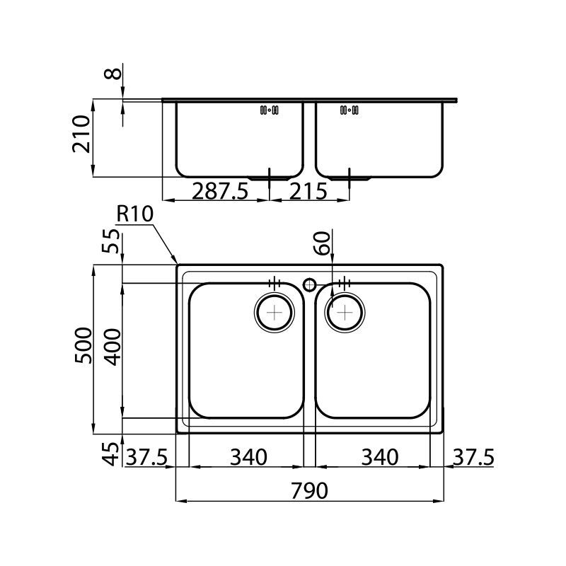 1372060 Мойка S3000 1372 060 Fosterspa  - Вид №1