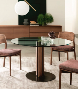 Стол  PORADA QUADRIFOGLIO CRYSTAL TONDO 1