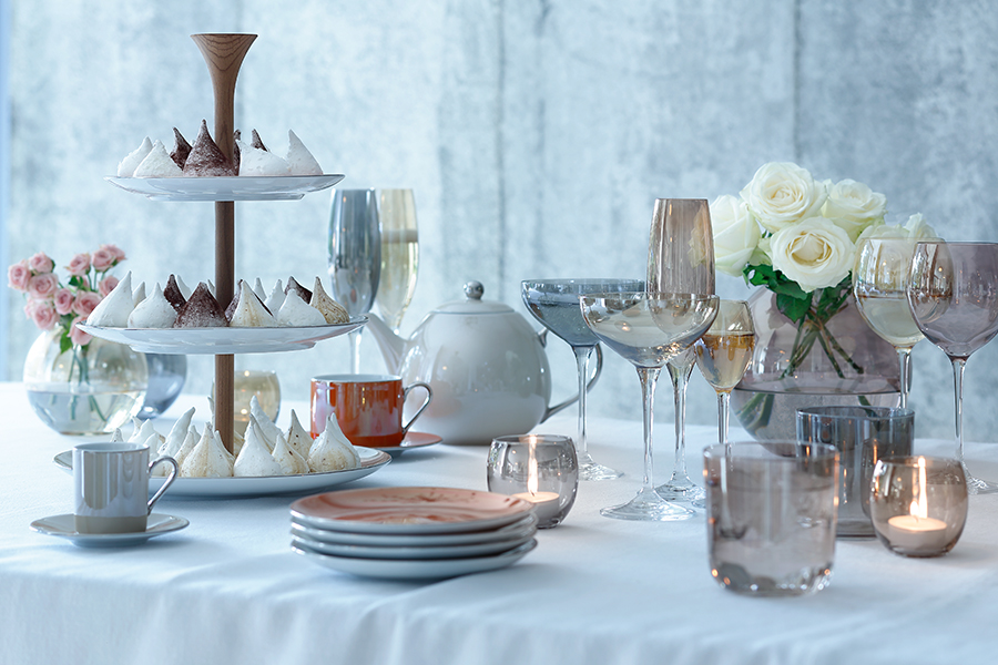 G570-06-294 Набор из 4 подсвечников для чайных свечей polka пастель LSA International  - Вид №5