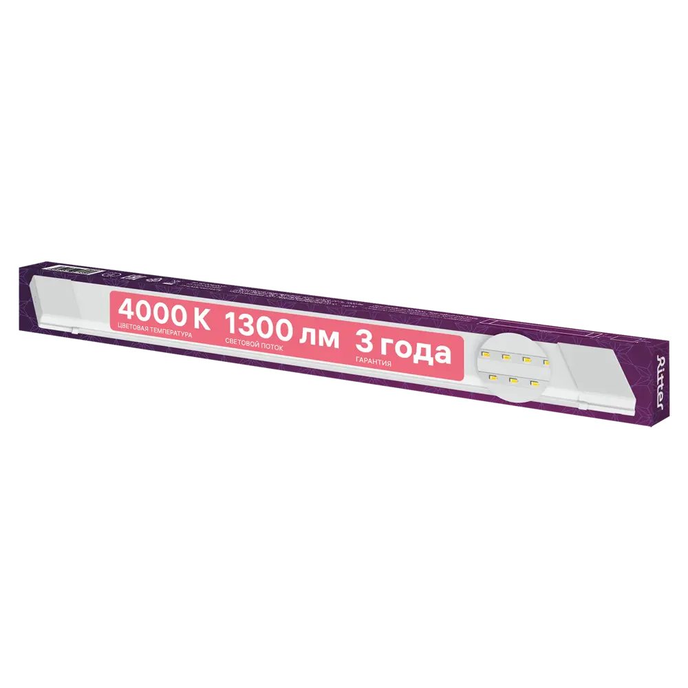 Светильник линейный светодиодный Ritter DPO03 Opal 600 мм 18 Вт нейтральный белый свет 89356736 STLM-2161510  - Вид №5