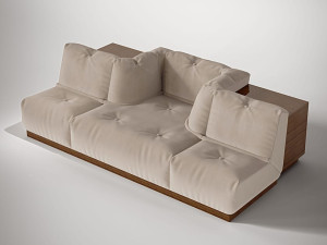 Бархатный диван с отсеком для хранения