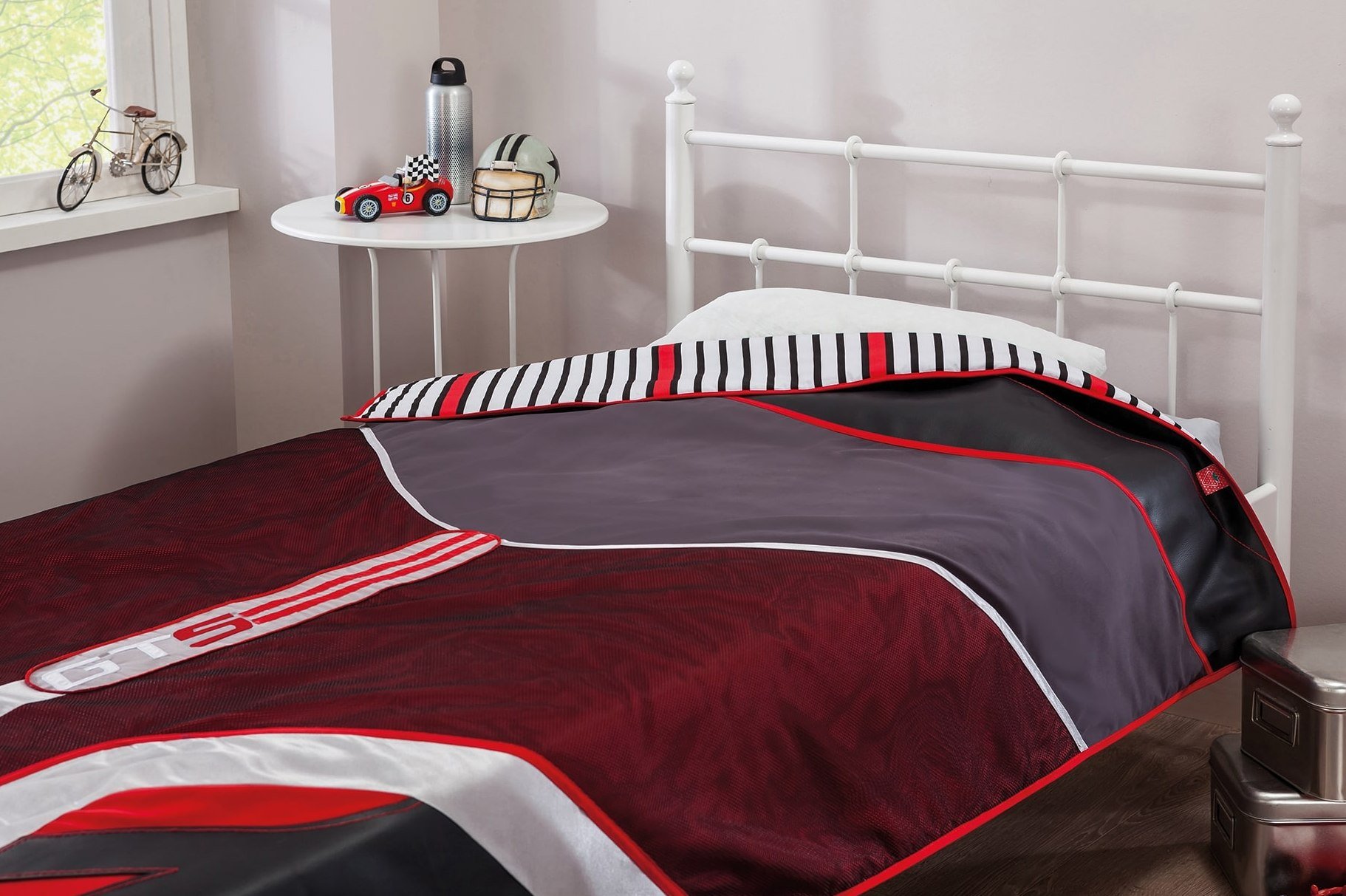 Покрывало детское 90х200 см бордовое Bipist CILEK CHAMPION RACER 00-3832456 Красный Santreyd  - Вид №1