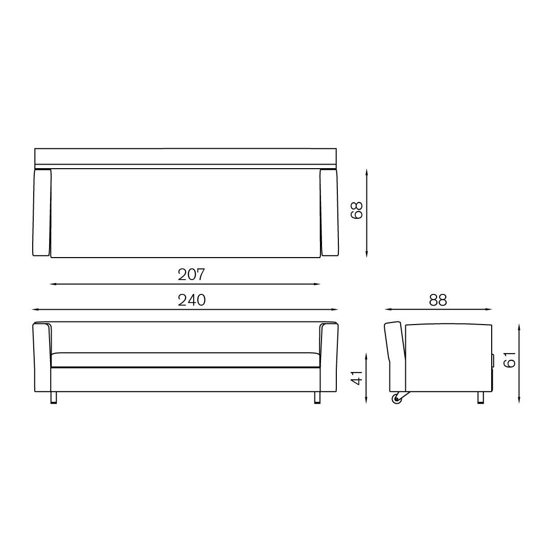 3-местный диван BALERI ITALIA BILL ARCH-00052817 - Вид №4