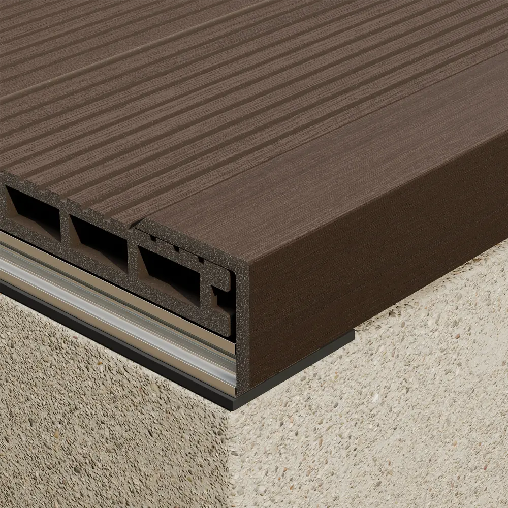 89361200 Уголок ДПК Unodeck 50x50x3000 мм венге STLM-1014494 Santreyd  - Вид №1