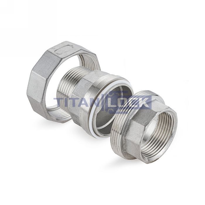 Американка нержавеющая (AISI304) 1/4", ВР/НР TL1/4UFM TITAN LOCK  - Вид №4