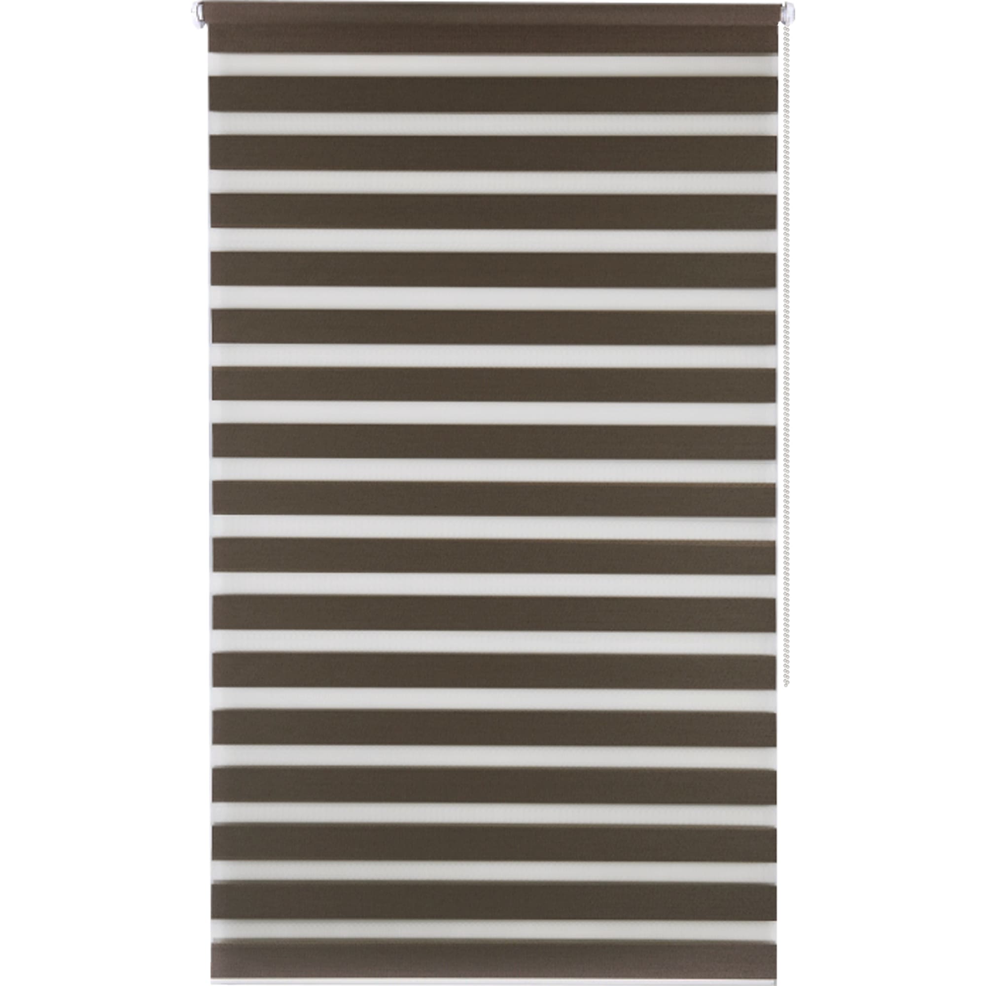82614529 Штора рулонная день-ночь Miamoza Blackout Rain 80x160 см, цвет коричневый Santreyd 