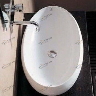 43432 Накладная раковина на столешницу  овальная Ceramica Hidra 