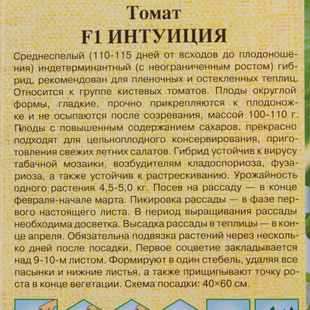Семена Томат «Интуиция» F1, 12 шт ГАВРИШ STLM-2211963 - Вид №2
