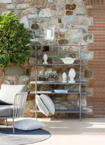 Металлическая полка с 5 полками