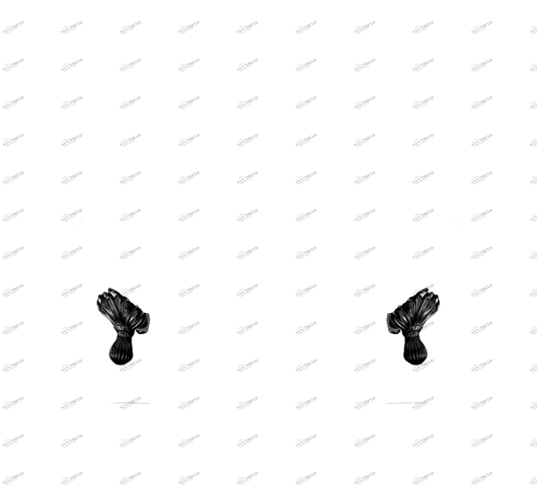 Gentry Home Bexley Cast iron bathtubs with feet Цветок темный никель GH102237 