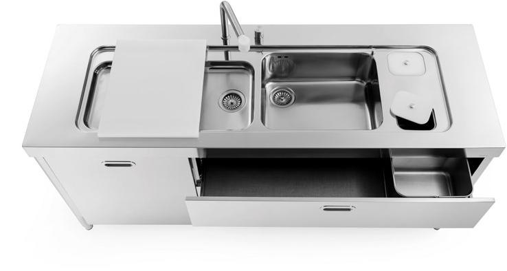 L190 Накладная раковина на столешницу  овальная ALPES-INOX Liberi in cucina - Вид №2