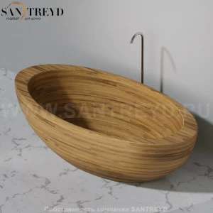 UWD BAULA N1 Ванна свободностоящая 185 см из ореха N1Baula185.walnut