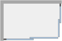Душевое ограждение Ambassador Queen 11011205LBlack (1200x800x2000), 1 место  - Вид №7