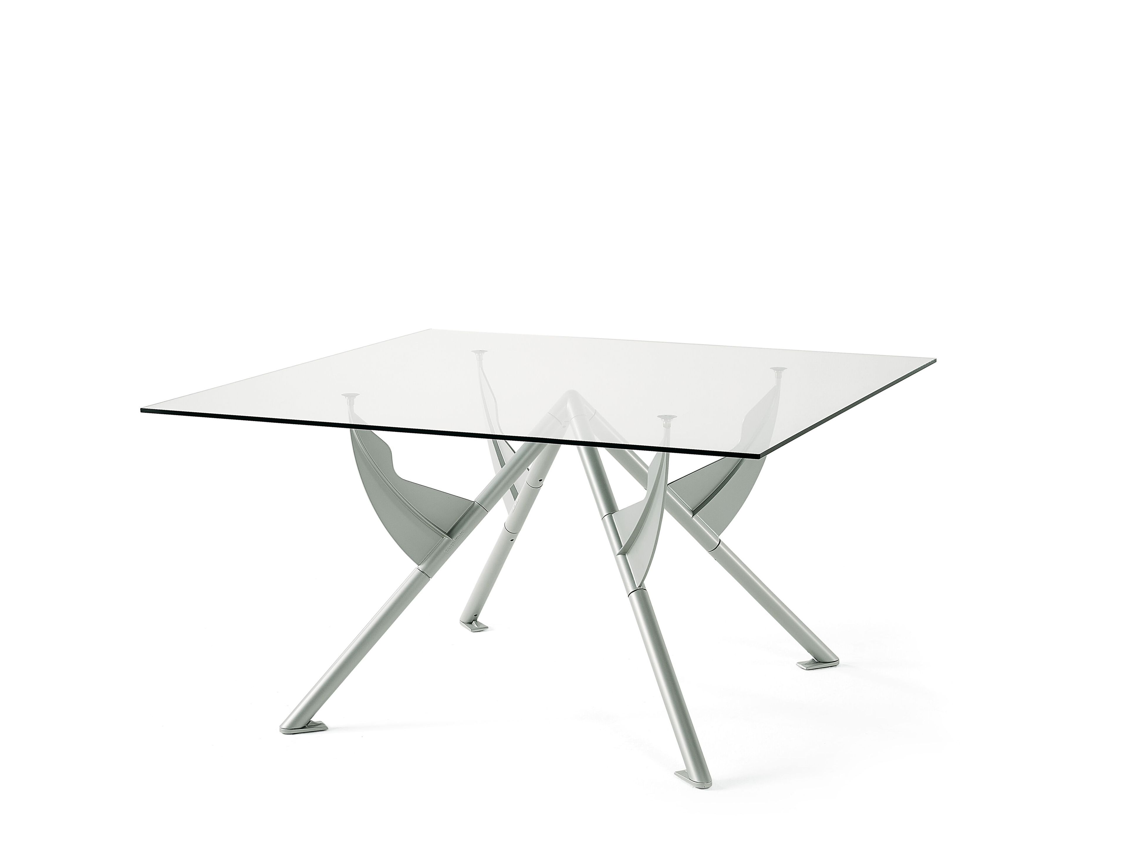 Квадратный стол из стали и хрусталя BALERI ITALIA PRESIDENT M ARCH-00151369 - Вид №1