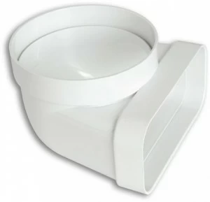 First Corporation Вертикальный изгиб в абс от круглой трубы к прямоугольной La ventilazione Cgv229b