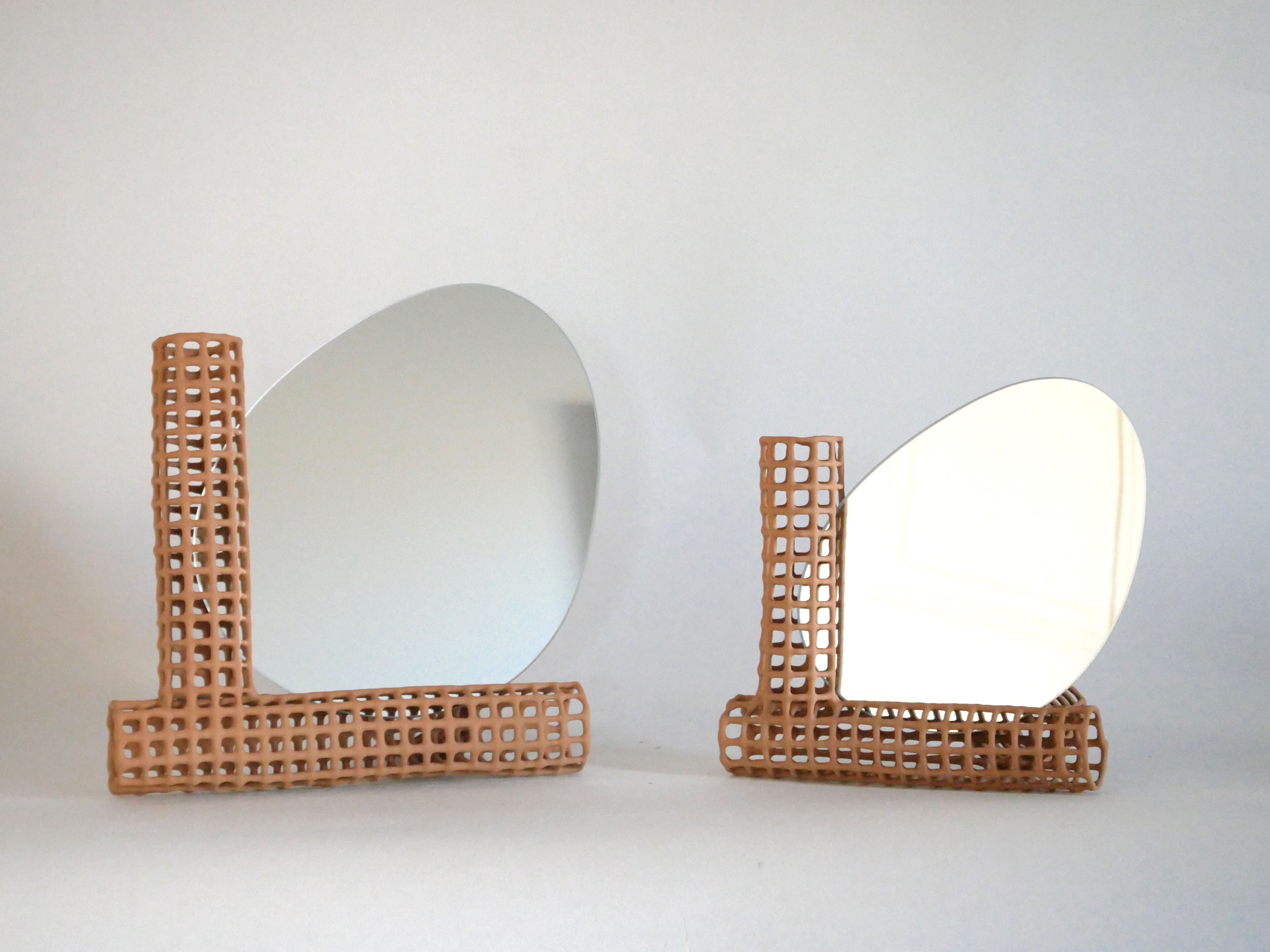 Настольное зеркало в глиняной раме LO Contemporary Коралл ARCH-00152664 - Вид №1