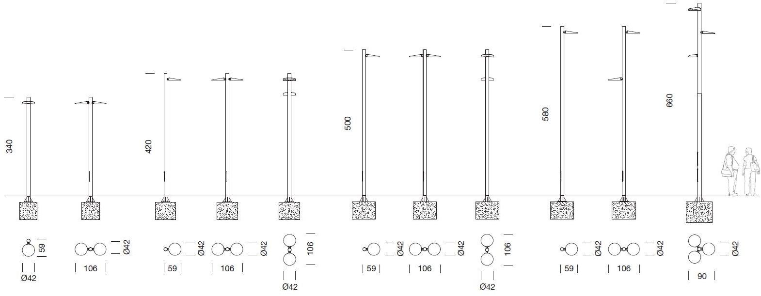 URBIDERMIS Алюминиевый светодиодный столб Slope sun-id-1476422 - Вид №7