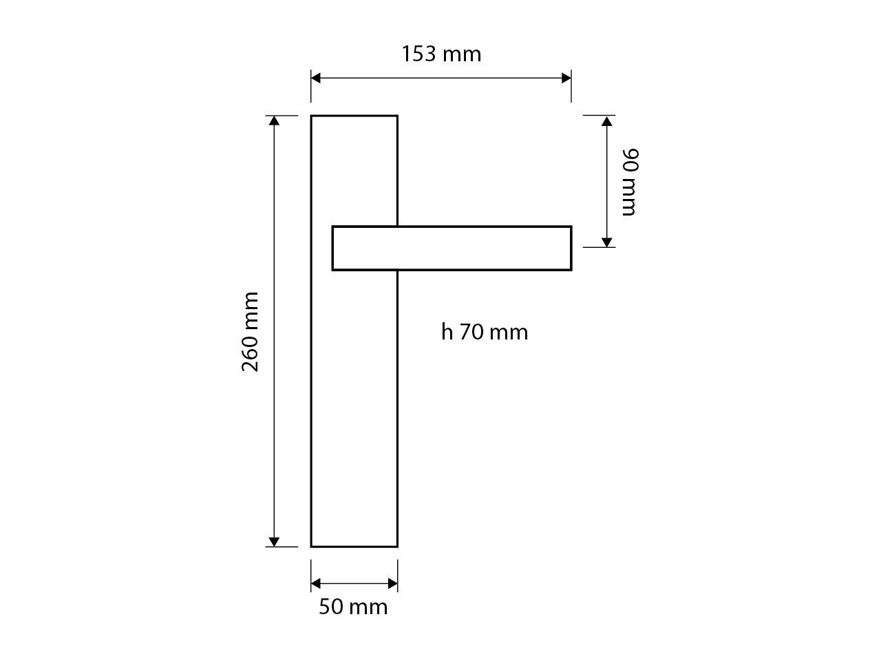 Ручка Zamak на пластине LINEA CALI' Turbo ARCH-00118157 - Вид №2