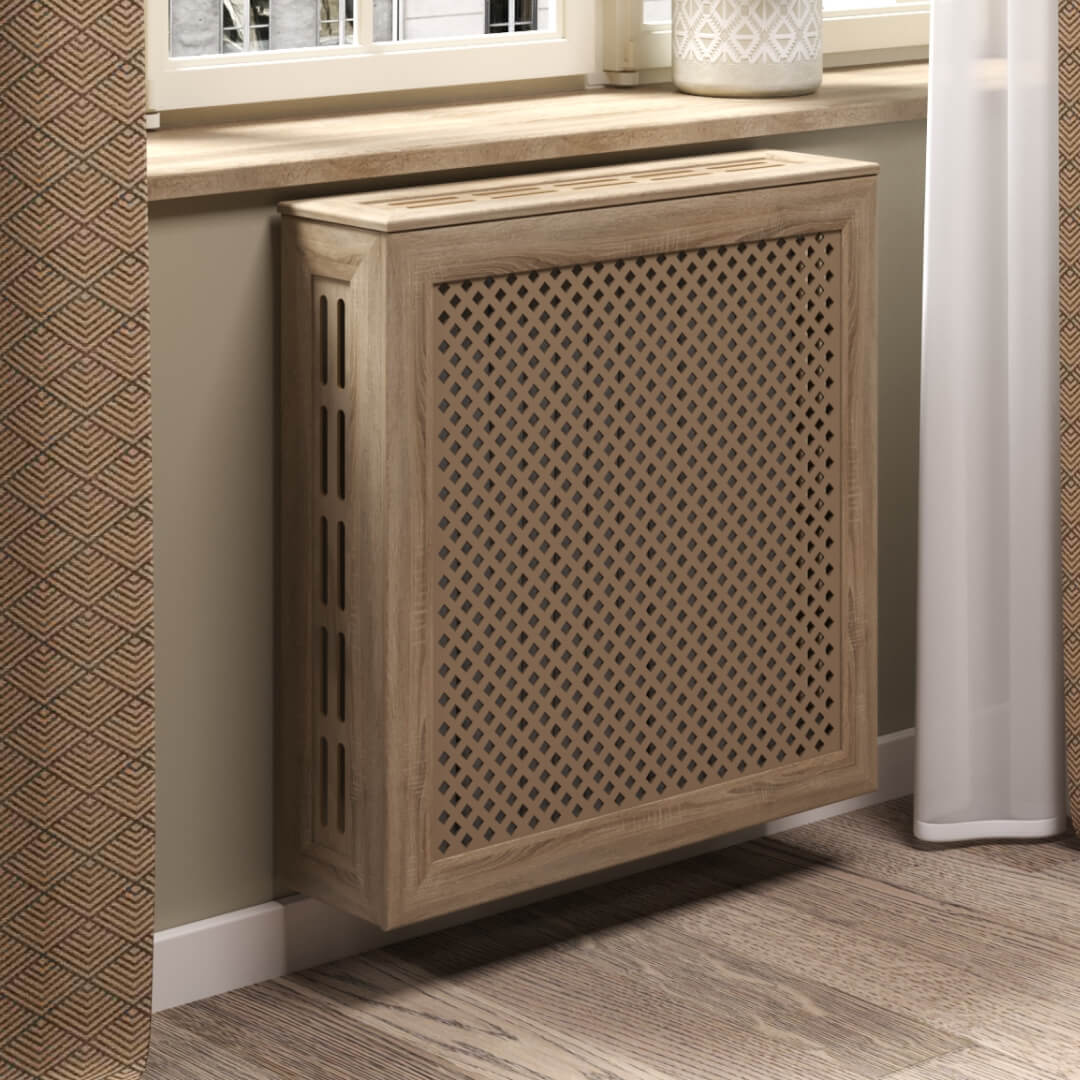 Экран для радиатора 60х60 см Глория дуб винтаж STELLA Standart STSR-1073 - Вид №1