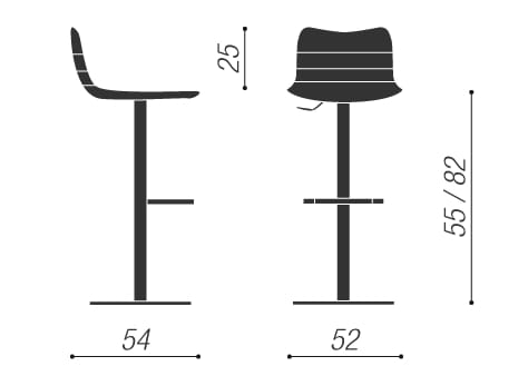 Тканевый поворотный мягкий стул Moschella DISK ARCH-00041218 - Вид №2