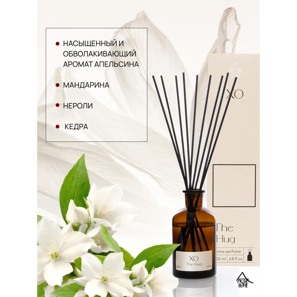 Аромадиффузор ARIDA HOME Xo The Hug с цитрусовой свежестью 89388922 STLM-1323236