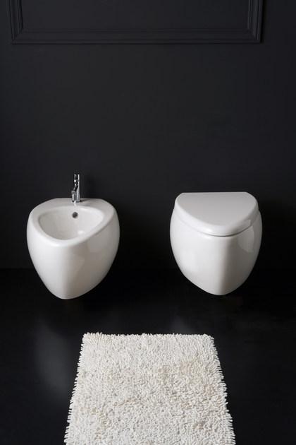 8604 Подвесной унитаз настенный Белый Scarabeo Ceramiche Moai Италия - Вид №2